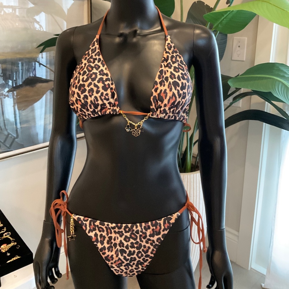 Leopard Print Bikini with Charming Bikinis Charms!